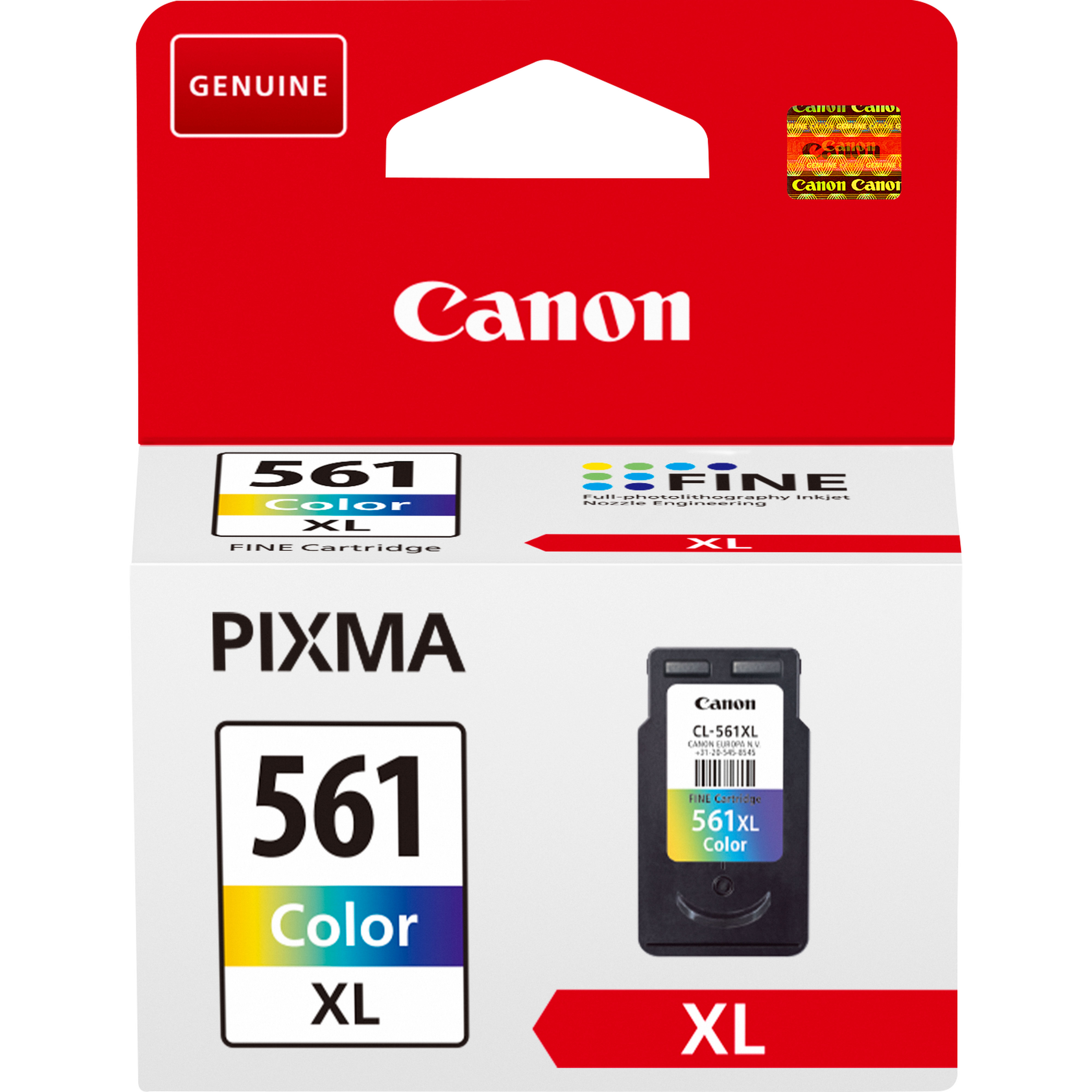 Canon CL-561XL - Cor (ciano, magenta, amarelo) - original - tinteiro - para PIXMA TS5350, TS5351, TS5352, TS5353, TS7450, TS7451