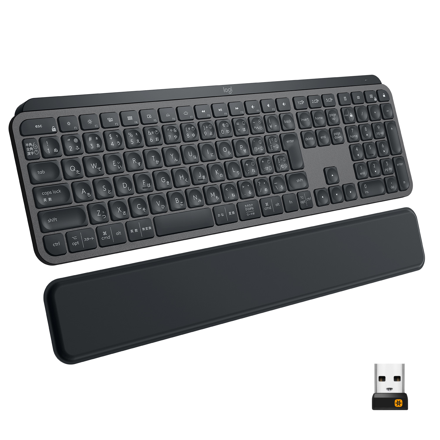 Logitech MX Keys Advanced Wireless Illuminated Keyboard - Teclado - retroiluminação - sem fios - Bluetooth, 2.4 GHz - QWERTY - Reino Unido