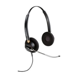 Poly EncorePro 520V - EncorePro 500 series - auscultadores - no ouvido - com cabo - macaco de 3,5 mm - preto - Certificado para Skype for Business, certificação UC - Replaces Poly SKU 89436-02