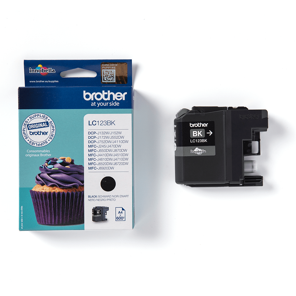 Brother LC123BK - Alto Rendimento - preto - original - tinteiro - para Brother DCP-J100, DCP-J105, DCP-J132W, DCP-J4110DW, DCP-J552DW, DCP-J752DW - Image 3
