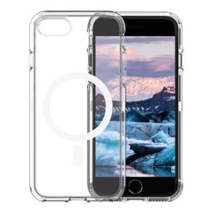 dbramante1928 Iceland Pro - Tampa posterior para telemóvel - compatibilidade MagSafe - plástico - transparente como gelo - para Apple iPhone 8, SE (2ª geração), SE (3rd generation)