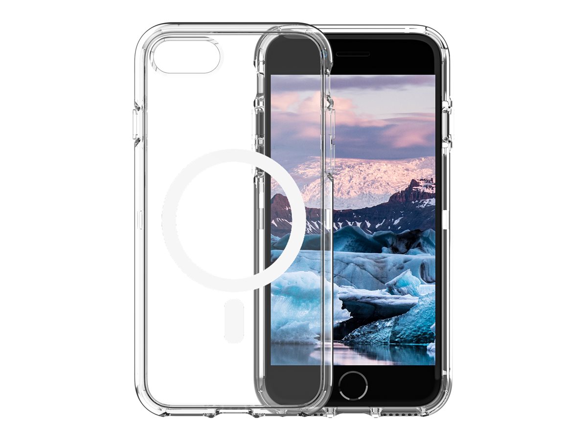 dbramante1928 Iceland Pro - Tampa posterior para telemóvel - compatibilidade MagSafe - plástico - transparente como gelo - para Apple iPhone 8, SE (2ª geração), SE (3rd generation)