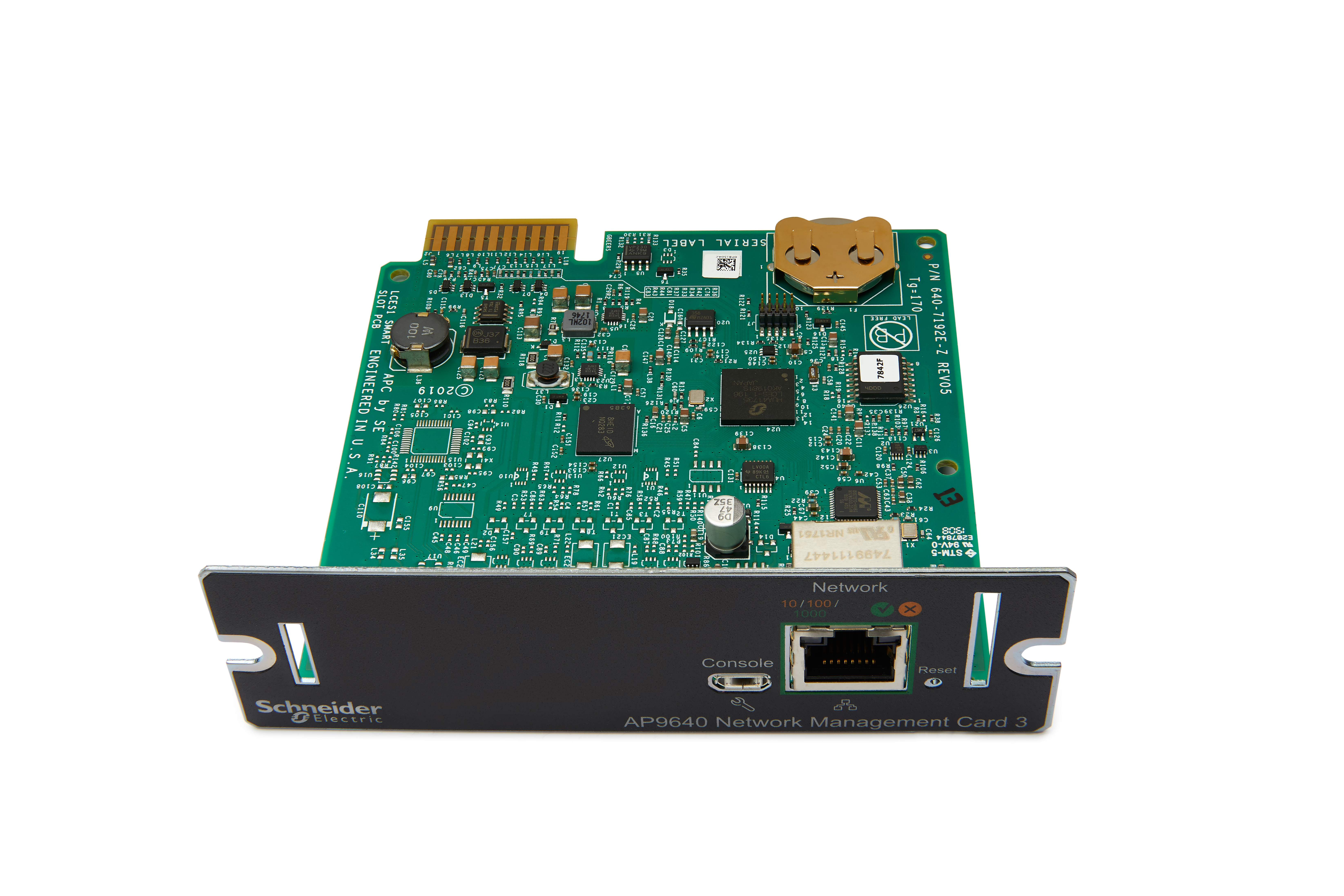 APC Network Management Card 3 with PowerChute Network Shutdown - Adaptador de gestão remota - 1GbE - 1000Base-T - para P/N: SMT1000RM1U, SMT750RM1U, SRTL10KRM4UT, SRTL8KRM4UT, SRYL5K20XLT18, SRYL5K20XLT24 - Image 6