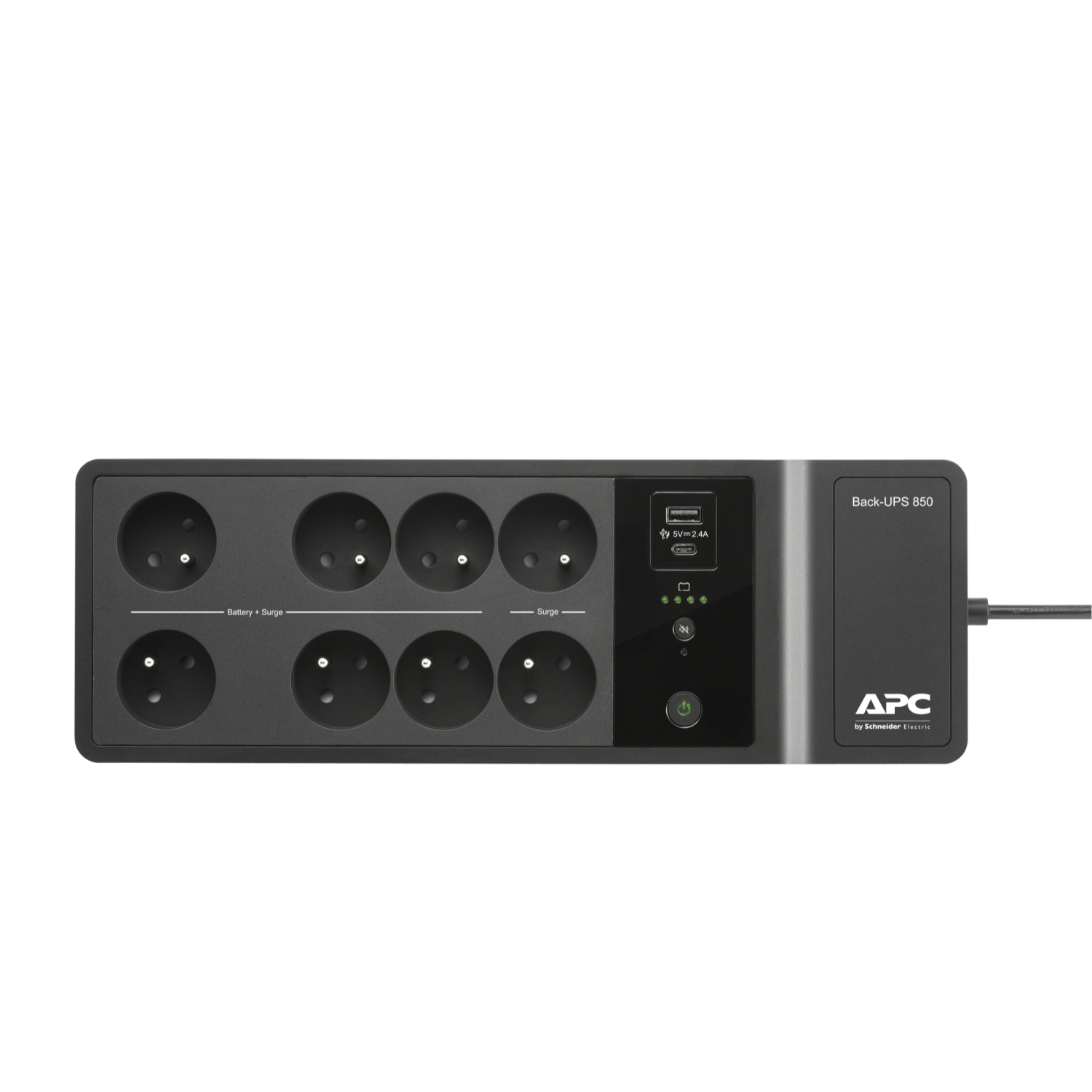 APC Back-UPS BE850G2-FR - UPS - AC 220/230 V - 520 Watt - 850 VA - USB - conectores de saída: 8 - França, Bélgica - preto - Image 4