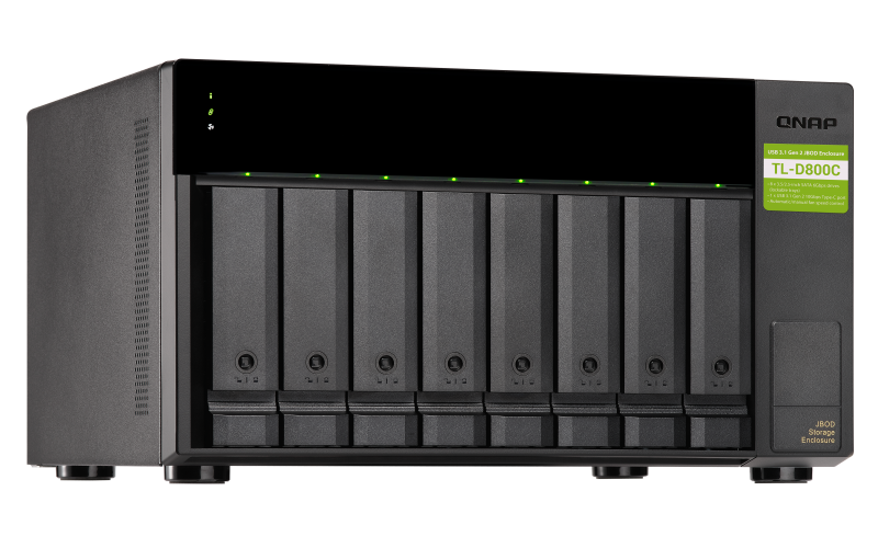 QNAP TL-D800C - Matriz de disco rígido - 8 baias (SATA-600) - USB 3.2 Gen 2 (externo) - Image 3