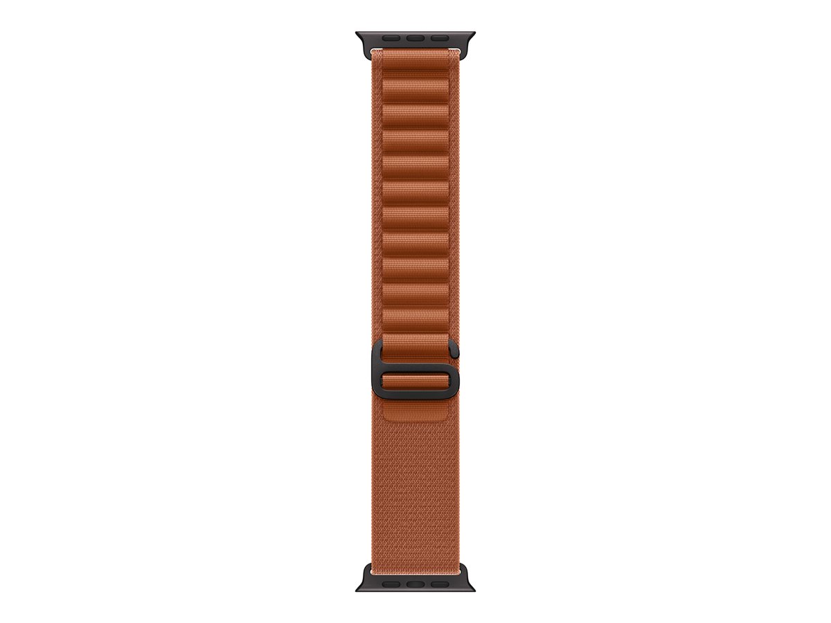 Apple - Laço para relógio inteligente - 49 mm, acabamento em titânio preto - tamanho Médio - terracota - para Watch Hermès Series 9, SE 3, Series 10, Series 11, Series 8, Series 9, Ultra 2, Ultra 3