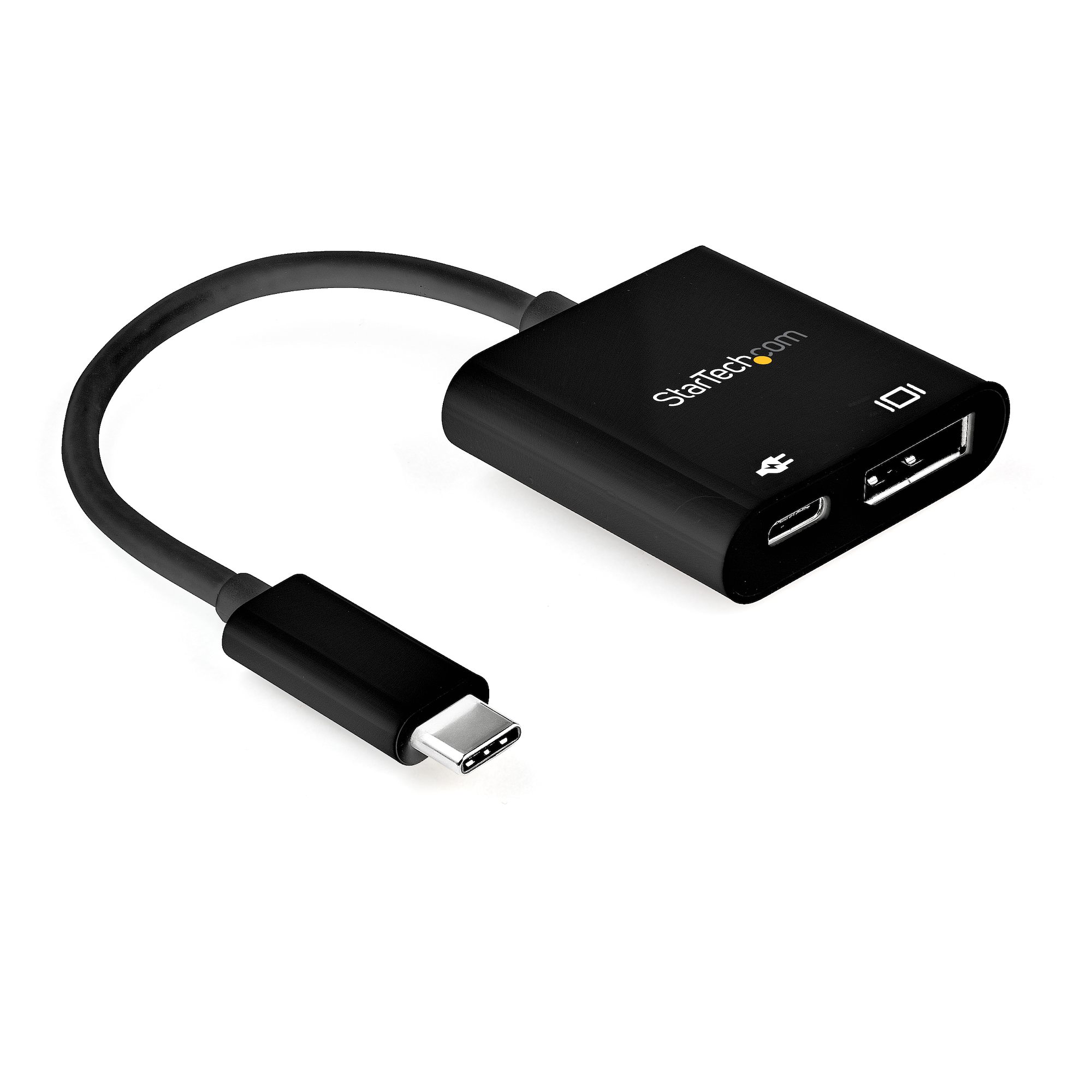 StarTech.com USB C to DisplayPort Adapter with Power Delivery, 8K 60Hz/4K 120Hz USB Type C to DP 1.4 Monitor Video Converter w/60W PD Pass-Through Charging, HBR3, Thunderbolt 3 Compatible - USB-C Male to DP Female (CDP2DP14UCPB) - Adaptador USB/Displ