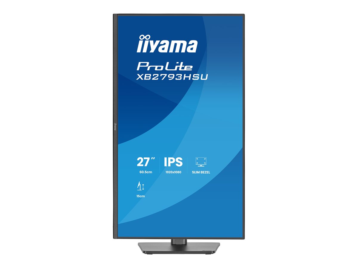 Iiyama XB2793HSU-B1 - Monitor LED - 27" - 1920 x 1080 Full HD (1080p) @ 120 Hz - IPS - 350 cd/m² - 1500:1 - 1 ms - HDMI, DisplayPort - altifalantes - mate, preto