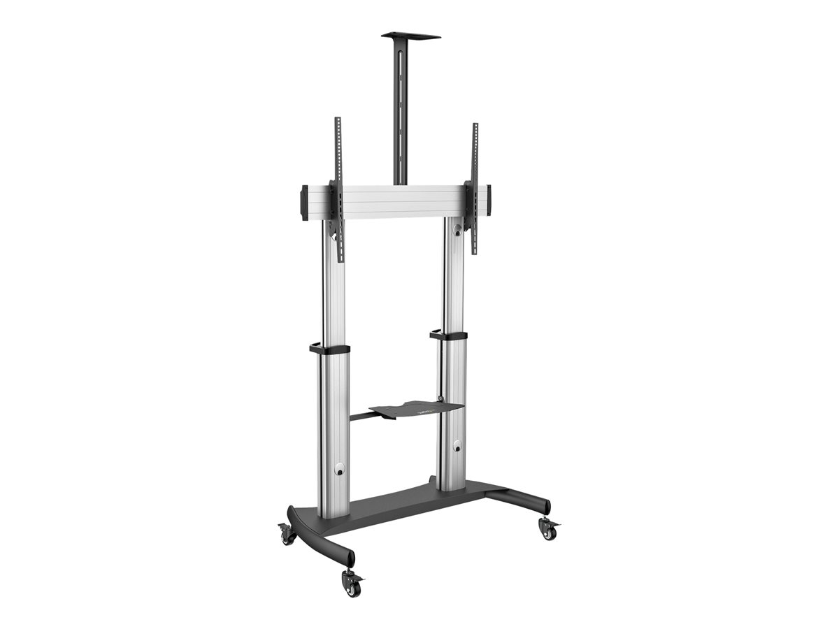 StarTech.com Mobile TV Stand, Heavy Duty TV Cart for 60-100" Display (100kg/220l - Image 3