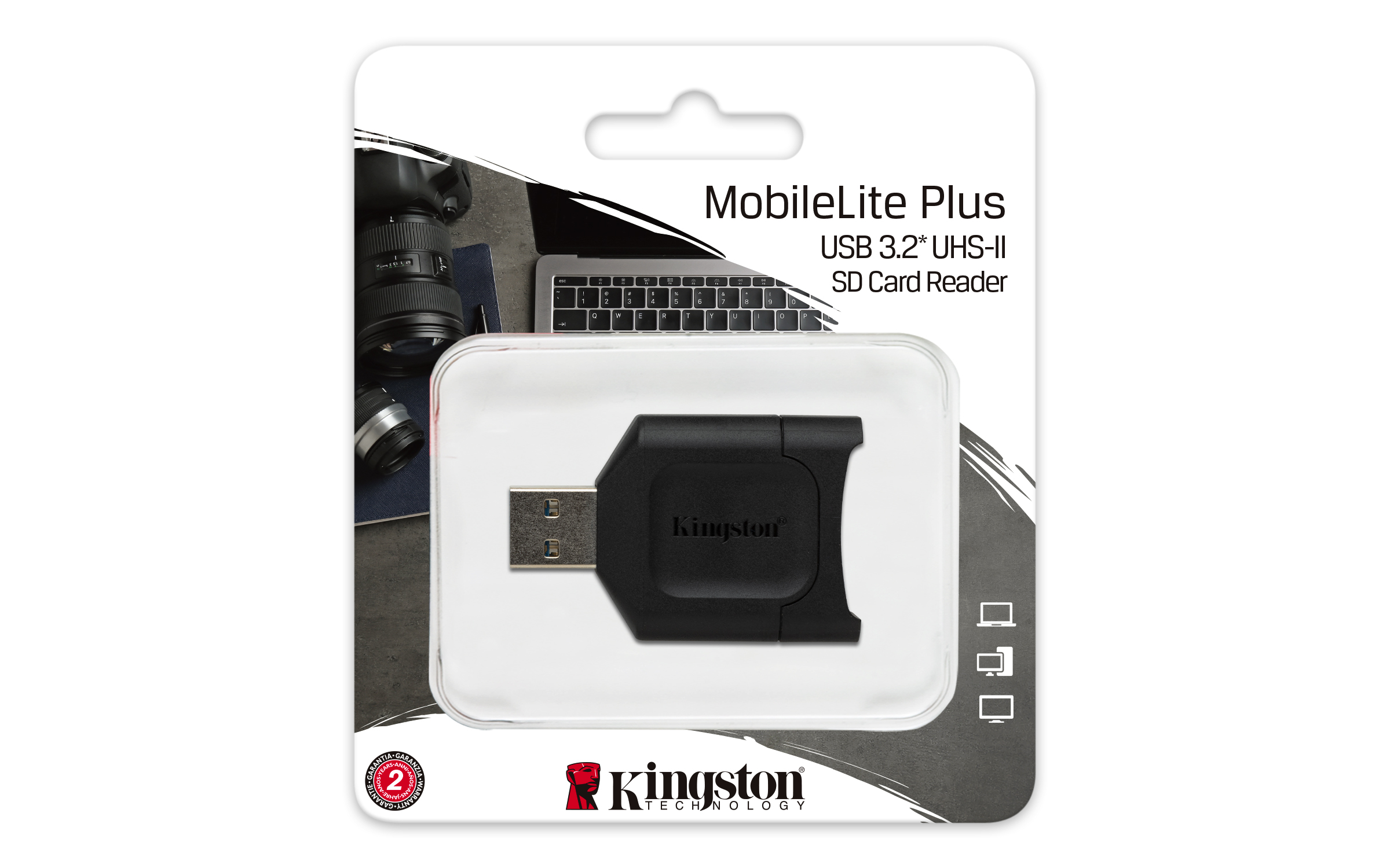 Kingston MobileLite Plus - Leitor de cartão (SD, SDHC, SDHC UHS-I, SDHC UHS-II, - Image 3