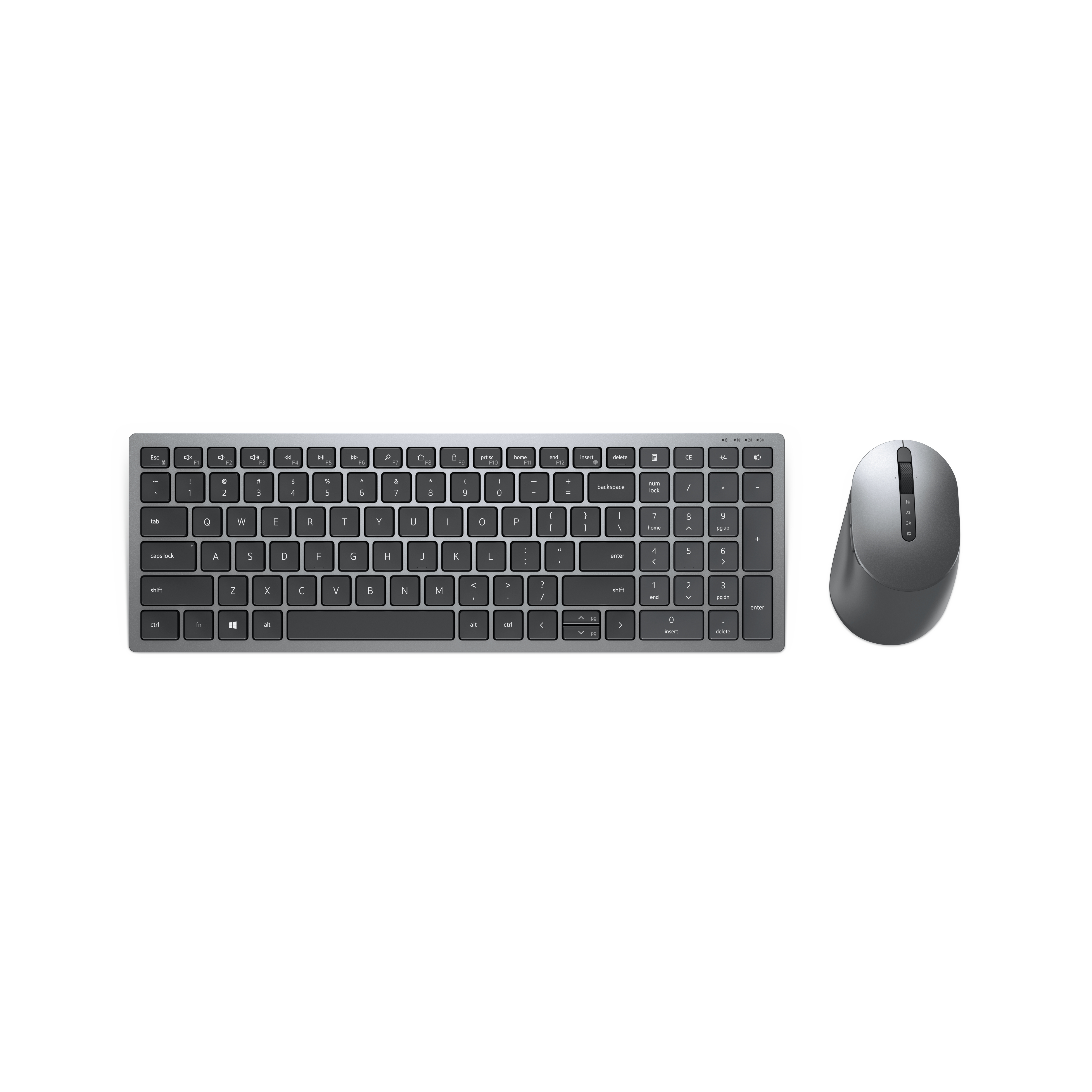 Dell Multi-Device KM7120W - Conjunto de teclado e rato - sem fios - Bluetooth, 2.4 GHz - Português - com 3 years NBD Advance Exchange - para Vostro 3501