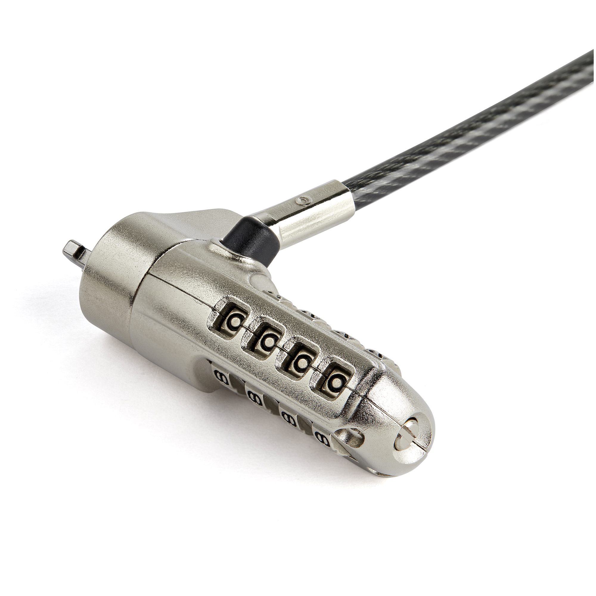 StarTech.com 6.5' (2m) Laptop Cable Lock, Nano Slot Compatible 4 Digit Combination Security Cable Lock, Serialized Anti-Theft Vinyl Coated Steel Cable Lock for Nano Slot Computer/Device - Nano Slot Laptop Lock (LTLOCKNANO) - Compatible with Kensingto - Image 6