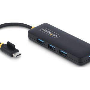 StarTech.com 4-Port USB-C Hub, 5Gbps, USB-C to 4x USB-A, Bus Powered - Hub - 4 x USB 3.2 Gen 1 - desktop