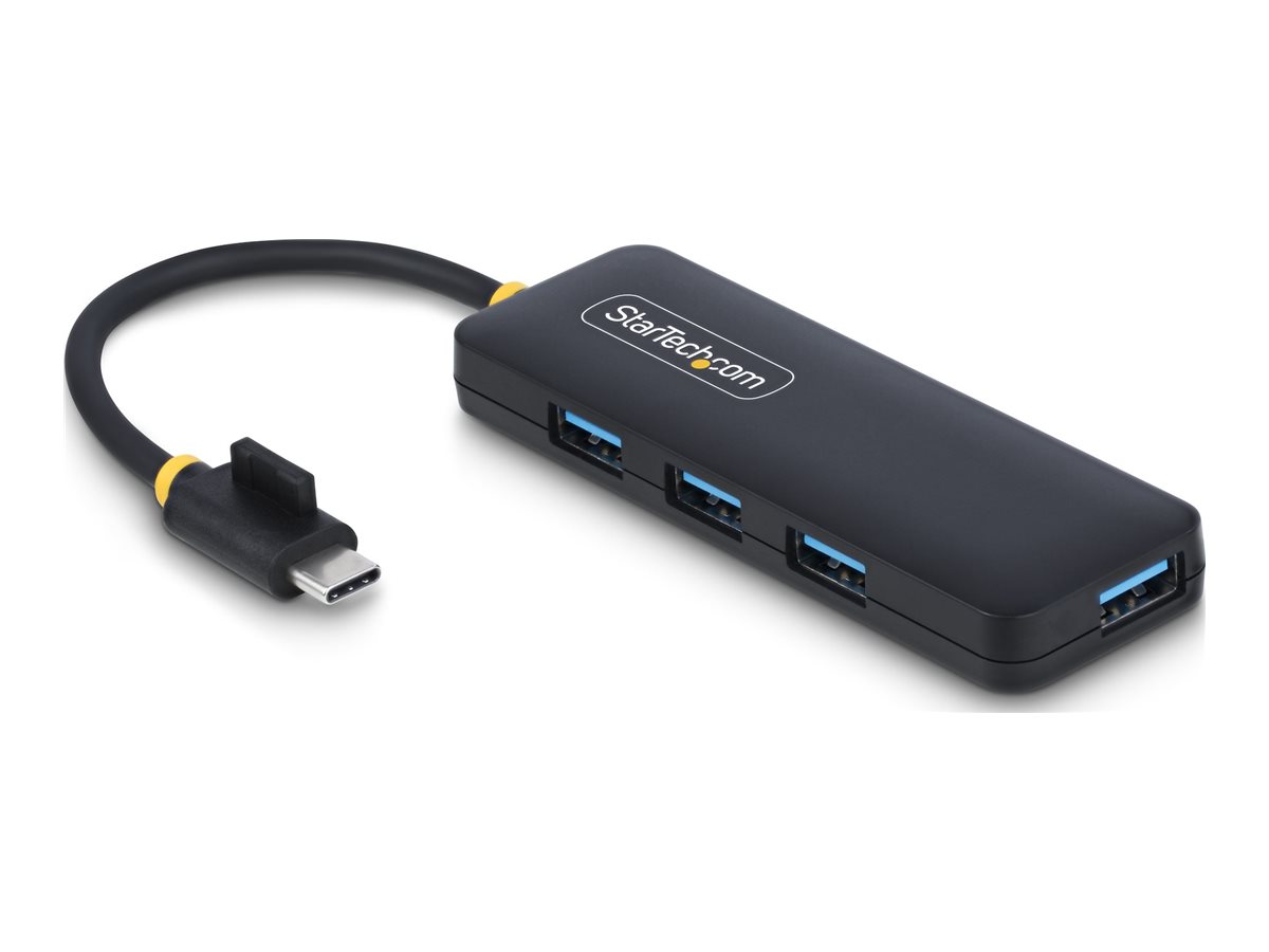 StarTech.com 4-Port USB-C Hub, 5Gbps, USB-C to 4x USB-A, Bus Powered - Hub - 4 x USB 3.2 Gen 1 - desktop