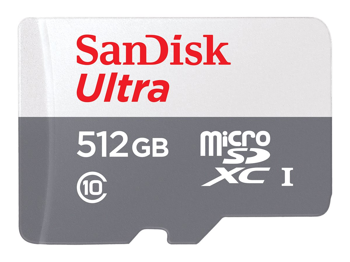 SanDisk Ultra - Cartão de memória flash - 512 GB - Class 10 - microSDXC UHS-I