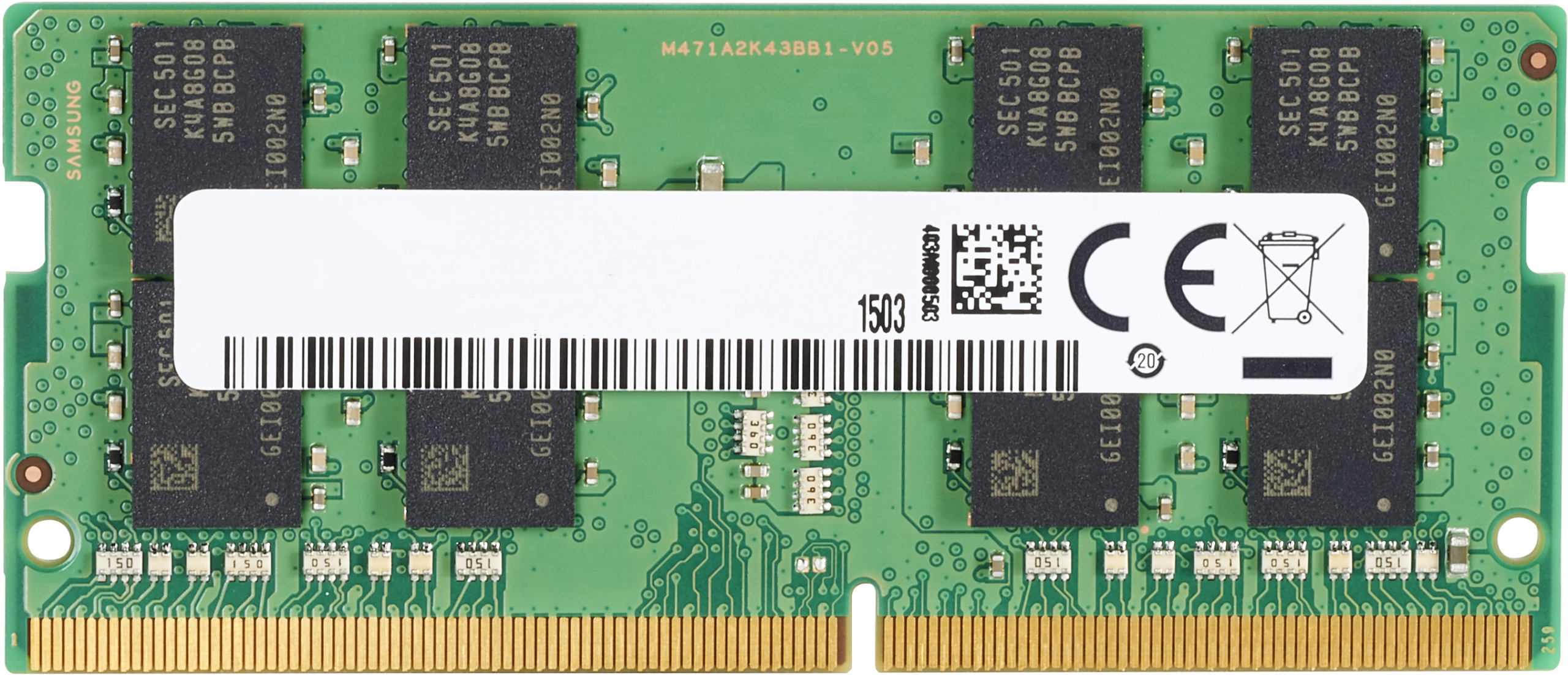 HP - DDR4 - módulo - 4 GB - SO DIMM 260-pinos - 3200 MHz / PC4-25600 - 1.2 V - unbuffered - sem ECC - para Elite Slice G2 (SODIMM), EliteDesk 705 G5 (SODIMM), EliteOne 800 G5 , 800 G6, 800 G8, ProDesk 400 G5 (SODIMM), 400 G6 (SODIMM), 600 G5 (SODIMM)