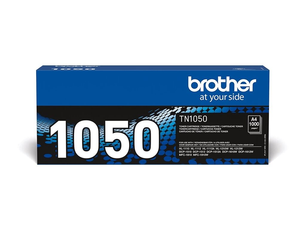Brother TN1050 - Preto - original - cartucho de toner - para Brother DCP-1510, 1512, 1610, 1612, HL-1112, 1210, 1212, MFC-1810, 1910