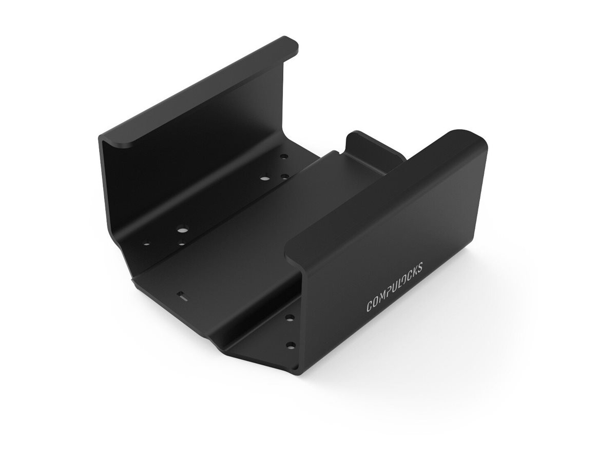 Compulocks Mac Mini Security Mount - Kit de montagem sistema de segurança - montagem na parede, montagem em secretária, montável sob a mesa, montável no monitor - preto - para Apple Mac mini (M4, M4 Pro)