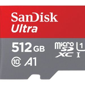 SanDisk Ultra - Cartão de memória flash (adaptador microSDXC para SD Incluído) - 512 GB - A1 / UHS Class 1 / Class10 - microSDXC UHS-I