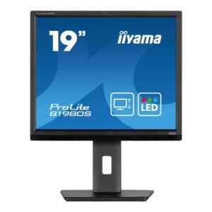 iiyama ProLite B1980S-B1 - Monitor LED - 19" - 1280 x 1024 @ 75 Hz - TN - 250 cd/m² - 1000:1 - 3 ms - HDMI, DisplayPort - altifalantes - preto, mate