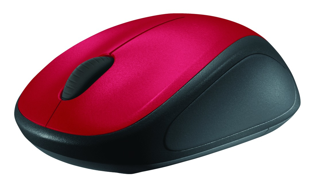 Logitech M235 - Rato - óptico - sem fios - 2.4 GHz - receptor sem fio USB - vermelho - Image 2