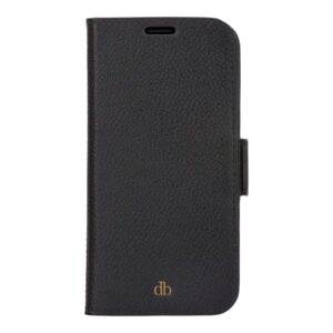 dbramante1928 New York - Capa flip cover para telemóvel - 2-em-1 - couro pebworth de grão inteiro - preto noite - para Apple iPhone 11, XR