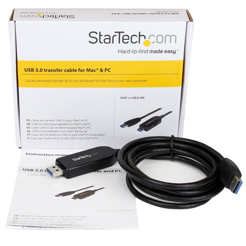 StarTech.com USB 3.0 Data Transfer Cable for Windows & Mac - 2m (6ft) - Adaptador de conexão direta - USB 3.0 - USB 3.0 - preto - Image 4