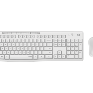 Logitech MK295 Silent - Conjunto de teclado e rato - sem fios - 2.4 GHz - Espanhol - esbranquiçado