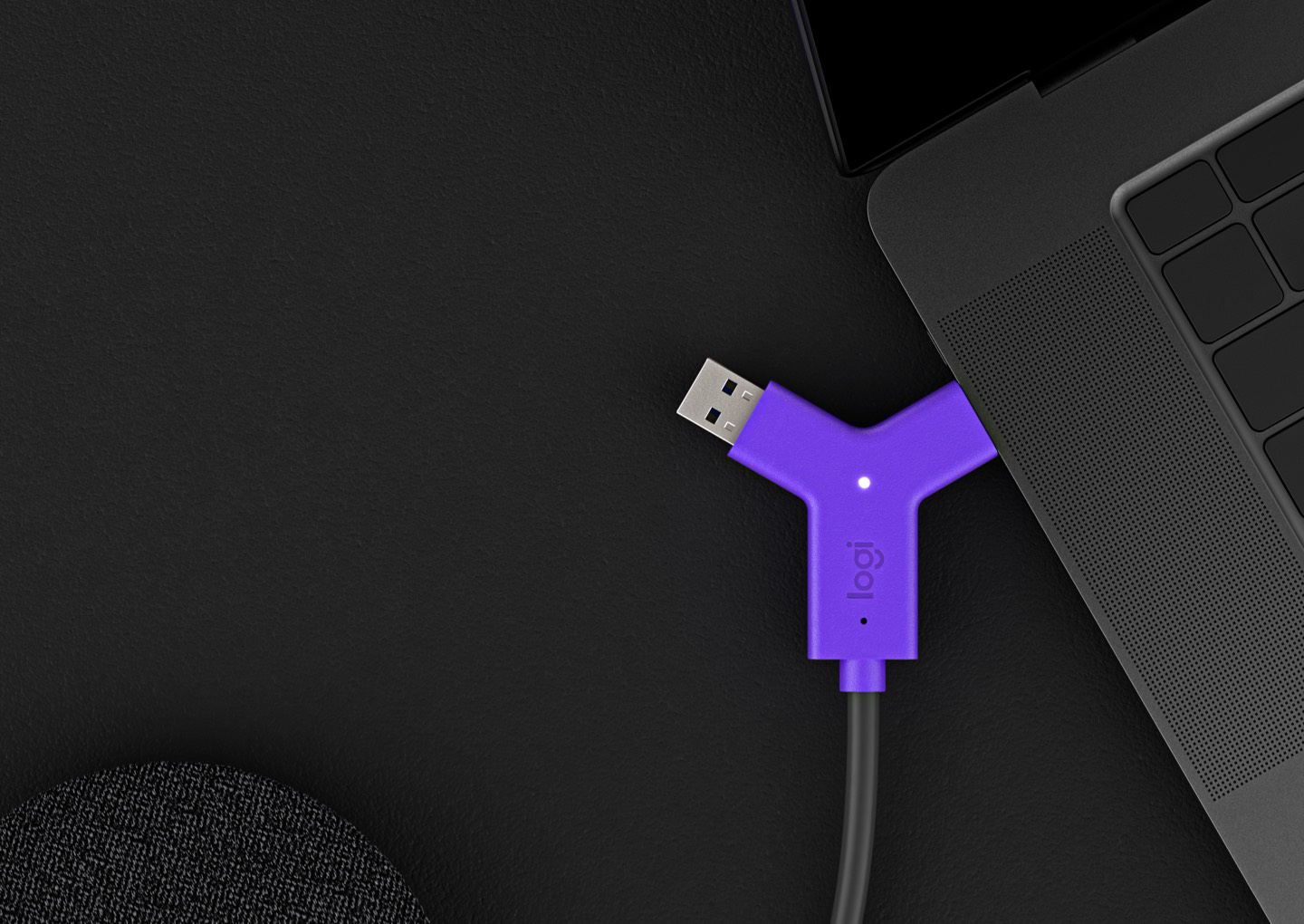 Logitech Swytch - Hub - 2 x HDMI + 1 x SuperSpeed USB + 2 x USB-C - desktop - Image 2