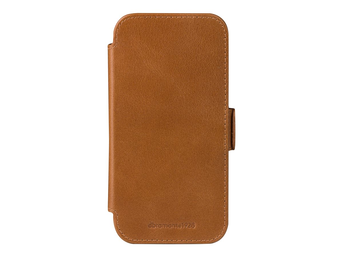 dbramante1928 Copenhagen - Capa flip cover para telemóvel - couro com granulação plena - canela - para Apple iPhone 17