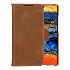 dbramante1928 Lynge - Capa flip cover para telemóvel - couro com granulação plena - canela - para Samsung Galaxy S25 Ultra