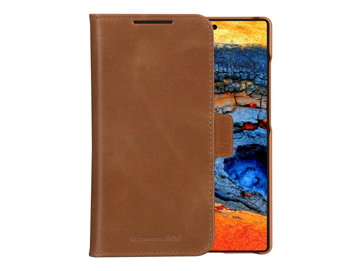 dbramante1928 Lynge - Capa flip cover para telemóvel - couro com granulação plena - canela - para Samsung Galaxy S25 Ultra