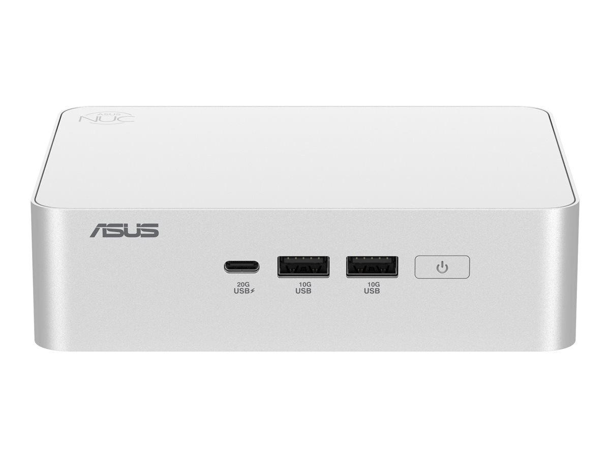 ASUS NUC 15 Pro+ RNUC15CRSV500002 - Barebone - mini PC 1 x Core Ultra 5 235H / até 5 GHz - vPro - RAM 0 GB - Arc Graphics 140T - Gigabit Ethernet, 2.5 Gigabit Ethernet, IEEE 802.11ax (Wi-Fi 6), Bluetooth 5.4, IEEE 802.11be (Wi-Fi 7) - prata