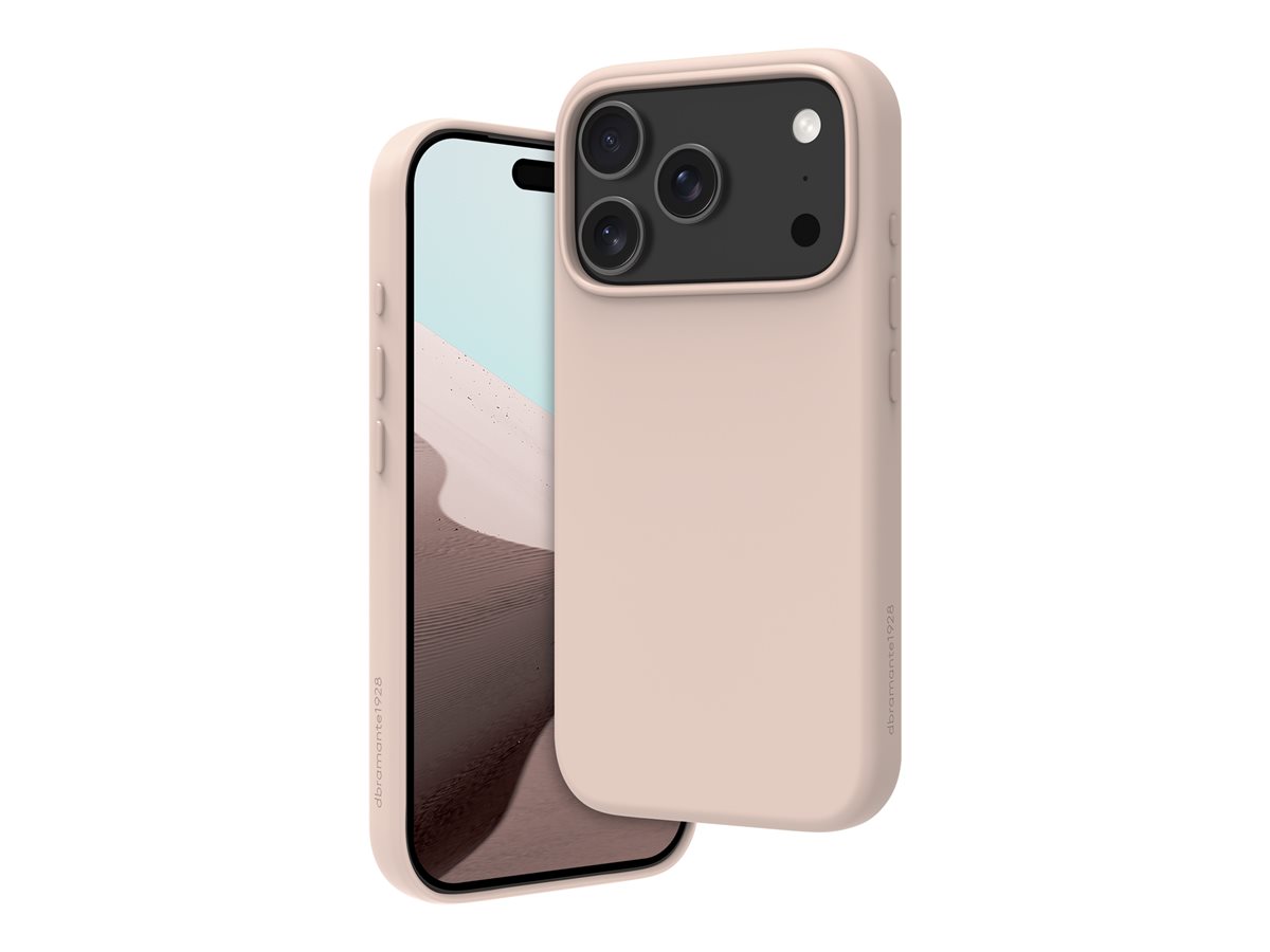 dbramante1928 Roskilde - Tampa posterior para telemóvel - compatibilidade MagSafe - plástico reciclado - areia rosa - para Apple iPhone 17 Pro
