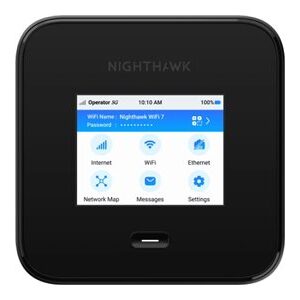 NETGEAR Nighthawk M7 Pro - Hotspot móvel - 5G - 6 Gbps - Wi-Fi 5, Wi-Fi 6, Wi-Fi 7, 2.5GbE, 1GbE