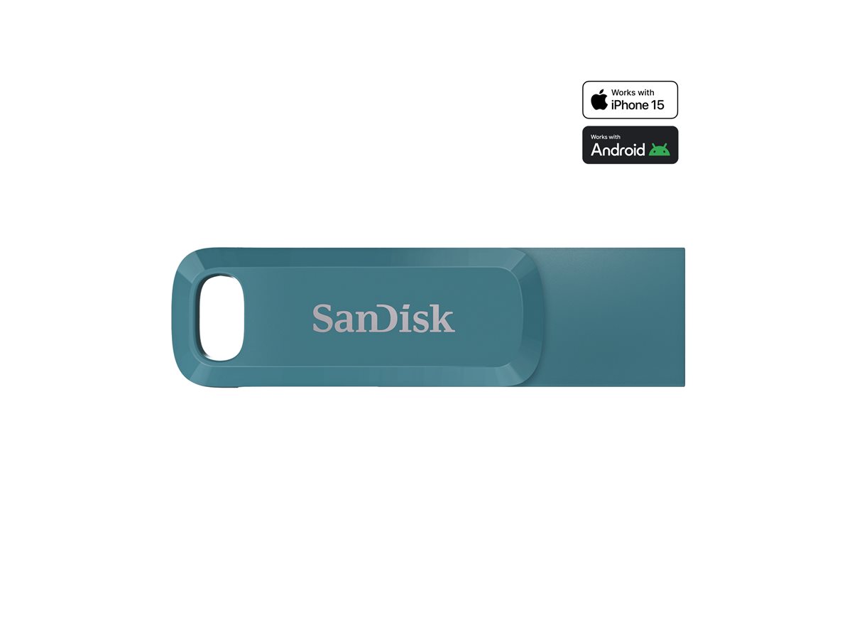 SanDisk Ultra Dual Drive Go - Drive flash USB - 1 TB - USB 3.1 Gen 1 / USB-C - baía do navagio