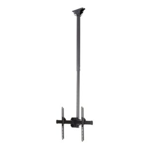 StarTech.com Ceiling TV Mount - 3.5' to 5' Pole - Full Motion - Supports Displays 32 to 75" - For VESA Mount Compatible TVs (FLATPNLCEIL) - Suporte - para painel liso - aço - preto - tamanho de tela: 32"-75" - montável em teto - para P/N: HDMIPLATE
