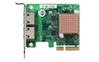 QNAP QXG-2G2T-I225 - Adaptador de rede - PCIe 2.0 x2 baixo perfil - 2.5GBase-T x 2 - para QNAP QGD-1600, TS-1232, 1253, 251, 253, 432, 453, 653, 832, 853, h1283, h977, TVS-672, 872