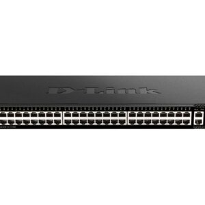 D-Link DGS 1520-52 - Interruptor - L3 - inteligente - 48 x 10/100/1000 + 2 x 10 Gigabit Ethernet + 2 x 10 Gigabit SFP+ - montável em trilho
