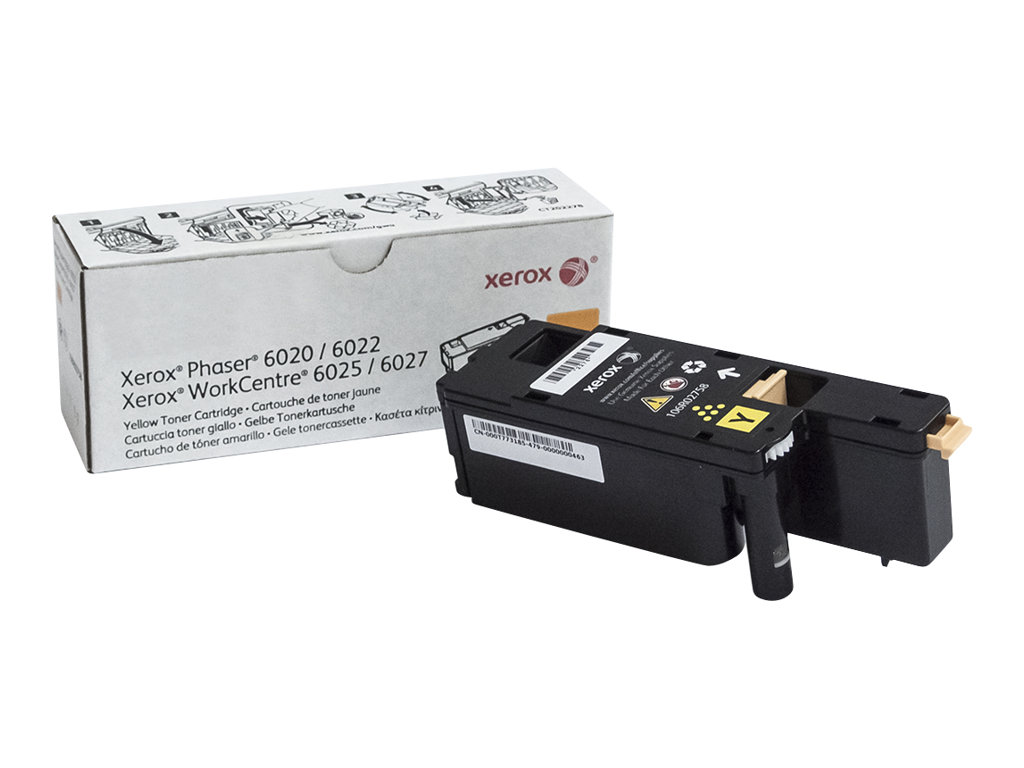 Xerox WorkCentre 6027 - Amarelo - original - cartucho de toner - para Phaser 6020V_BI, 6022/NI, 6022V_NI, WorkCentre 6025V_BI, 6027/NI, 6027V_NI
