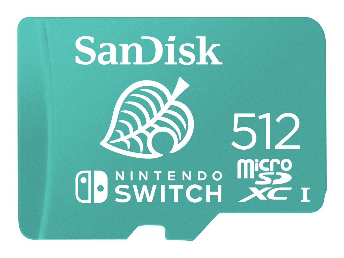 SanDisk Nintendo Switch - Cartão de memória flash - 512 GB - UHS-I U3 / Class10 - microSDXC UHS-I