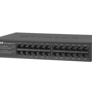 NETGEAR GS324v2 - Interruptor - sem gestão - 24 x 10/100/1000 - montável na parede, desktop, montável em trilho
