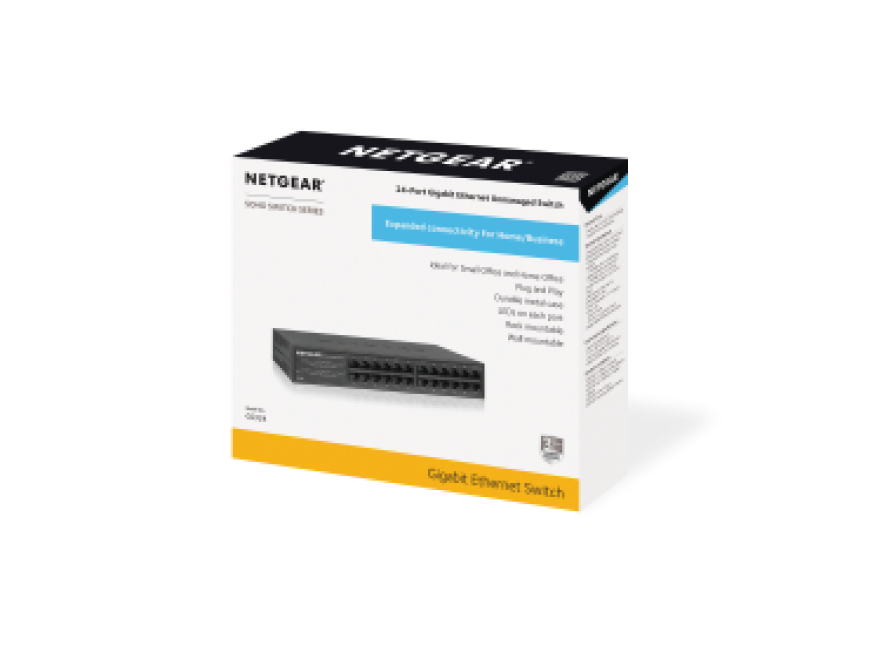 NETGEAR GS324v2 - Interruptor - sem gestão - 24 x 10/100/1000 - Image 5