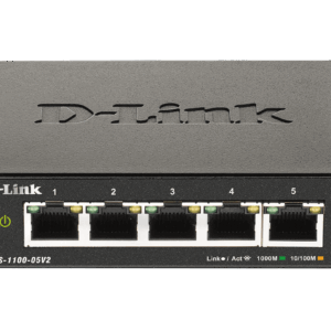 D-Link DGS 1100-05V2 - Interruptor - inteligente - 5 x 10/100/1000 - desktop - AC 100/240 V