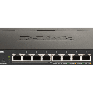 D-Link DGS 1100-08PV2 - Interruptor - inteligente - 8 x 10/100/1000 (PoE) - desktop - PoE (64 W)