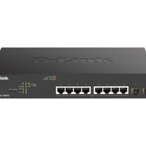 D-Link DGS 1100-10MPV2 - Interruptor - inteligente - 8 x 10/100/1000 (PoE) + 2 x Gigabit SFP - desktop, montável em trilho - PoE (130 W)