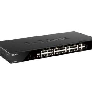 D-Link DGS 1520-28 - Interruptor - L3 - inteligente - 24 x 10/100/1000 + 2 x Gigabit SFP + 2 x 10 Gigabit SFP+ - montável em trilho