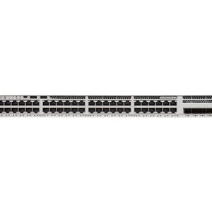 Cisco Catalyst 9200L - Network Advantage - interruptor - L3 - 48 x 10/100/1000 (PoE+) + 4 x 10 Gigabit SFP+ (uplink) - montável em trilho - PoE+ (370 W)