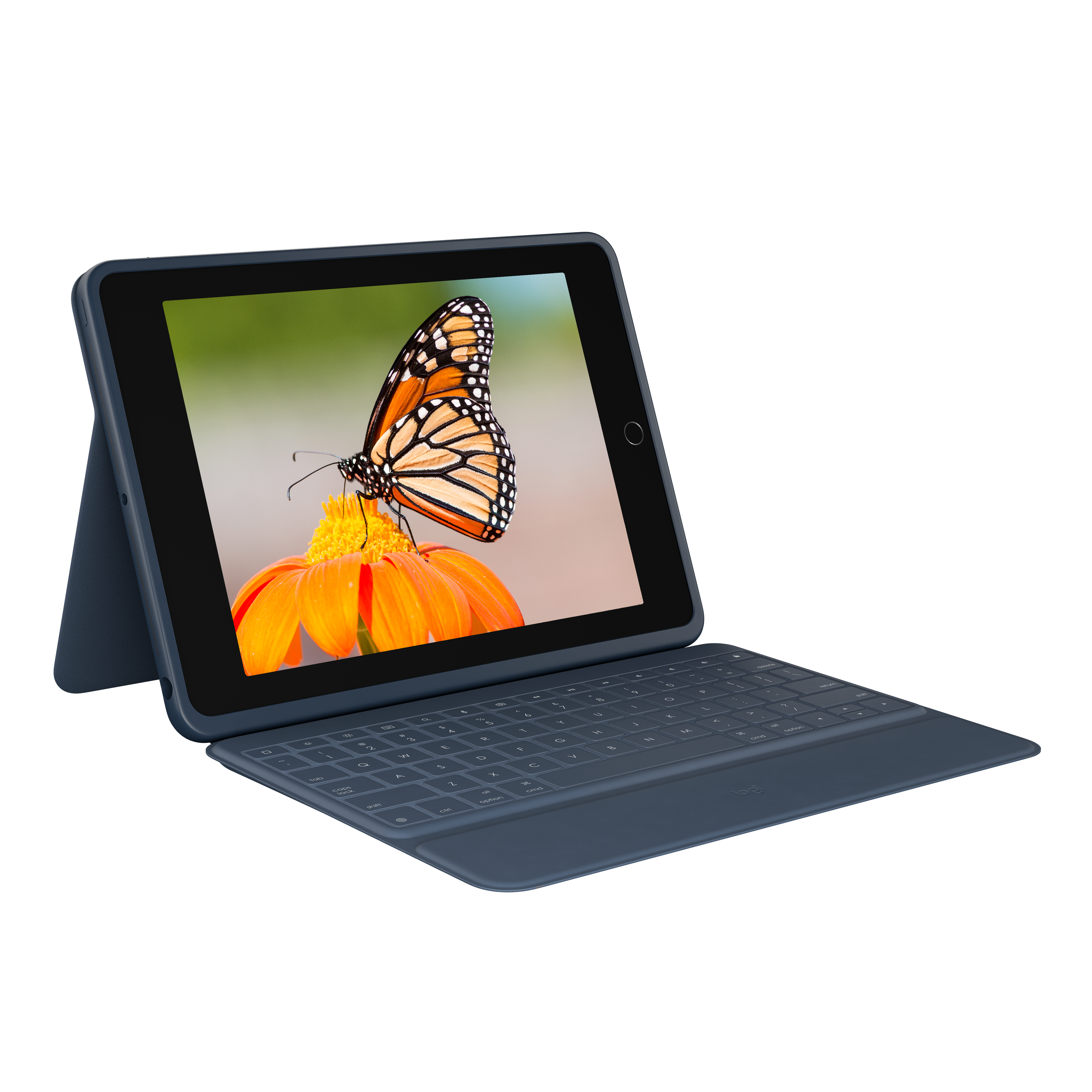 Logitech Rugged Combo 3 For Education - Master Pack - teclado e pasta de folio - Apple Smart connector - educação K-12 - para Apple 10.2-inch iPad (7ª geração, 8ª geração, 9ª geração)
