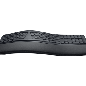 Logitech ERGO K860 - Teclado - sem fios - 2.4 GHz, Bluetooth 5.0 - AZERTY - Francês - grafite